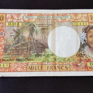 Bancnotă 1.000 Francs 1995, TERITORIILE FRANCEZE DIN PACIFIC, FI