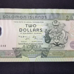 Bancnotă comemorativă 2 Dollars 2001, INS. SOLOMON, AUNC