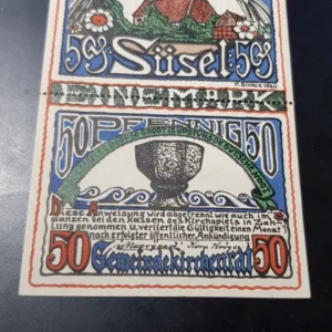 Notgeld 1 Mark 1920, GERMANIA-Susel, XF