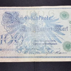 Bancnotă 100 Mark 1908, GERMANIA, FI