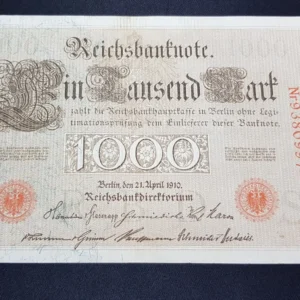 Bancnotă 1.000 Mark 1910, GERMANIA, VF