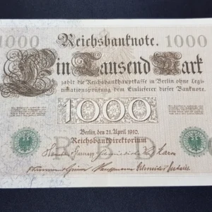 Bancnotă 1.000 Mark 1910, GERMANIA, VF
