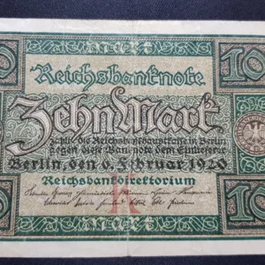 Bancnotă 10 Mark 1920, GERMANIA, VF