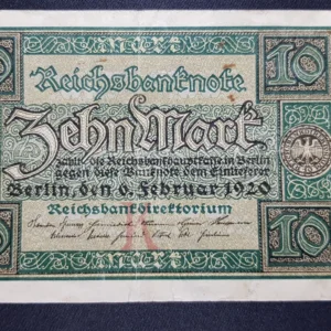 Bancnotă 10 Mark 1920, GERMANIA, FI