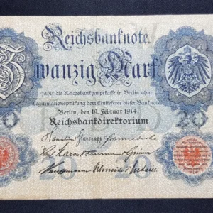 Bancnotă 20 Mark 1914, GERMANIA, FI