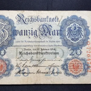 Bancnotă 20 Mark 1914, GERMANIA, FI