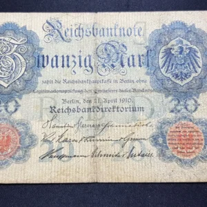 Bancnotă 20 Mark 1910, GERMANIA, VG