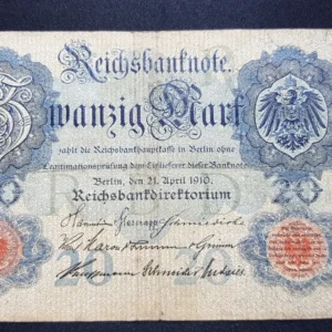 Bancnotă 20 Mark 1910, GERMANIA, VG