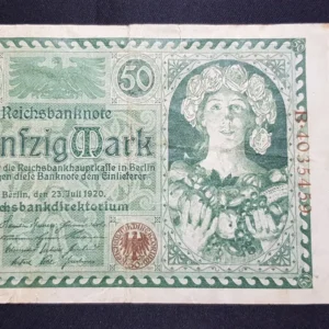 Bancnotă 50 Mark 1920, GERMANIA, VG