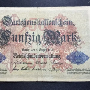 Bancnotă 50 Mark 1914, GERMANIA, VG