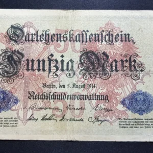 Bancnotă 50 Mark 1914, GERMANIA, G