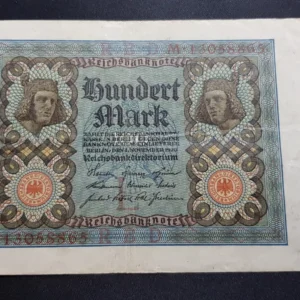 Bancnotă 100 Mark 1920, GERMANIA, VF