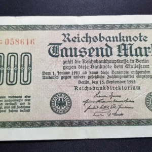 Bancnotă 1.000 Mark 1922, GERMANIA, FI