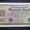 Bancnotă 1.000 Mark 1922, GERMANIA, VG