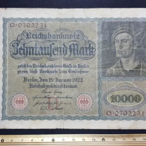 Bancnotă 10.000 Mark 1922, GERMANIA, VG