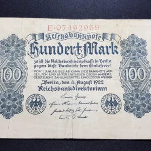 Bancnotă 100 Mark 1922, GERMANIA, FI