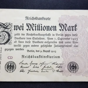 Bancnotă 2.000.000 Mark 1923, GERMANIA, VF