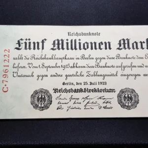 Bancnotă 5.000.000 Mark 1923, GERMANIA, VF