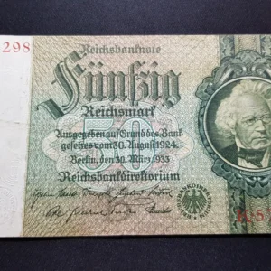 Bancnotă 50 Reichsmark 1933, GERMANIA, FI
