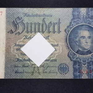 Bancnotă 100 Reichsmark 1935, GERMANIA, FI