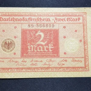Bancnotă 2 Mark 1920, GERMANIA, VF