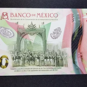 Bancnotă 20 Peso 2021, MEXIC, UNC