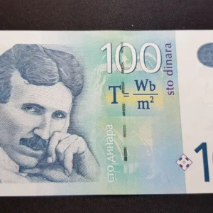 Bancnotă 100 Dinara 2013, SERBIA, AUNC
