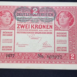 Bancnotă 2 Krone 1920, AUSTRIA, VF