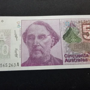 Bancnotă 50 Australes 1988, ARGENTINA, AUNC