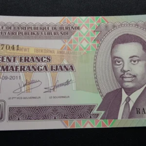 Bancnotă 100 Francs 2011, BURUNDI, UNC