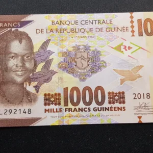 Bancnotă 1.000 Francs 2018, GUINEA, UNC