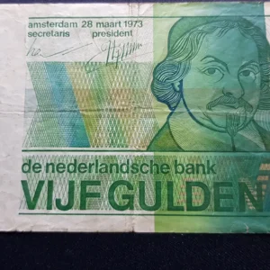 Bancnotă 5 Gulden 1973, OLANDA, FI
