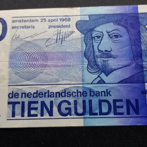 Bancnotă 10 Gulden 1968, OLANDA, G