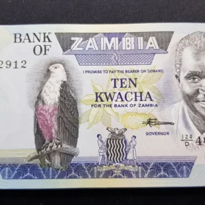 Bancnotă 10 Kwacha ND, ZAMBIA, UNC