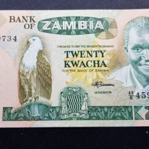 Bancnotă 20 Kwacha ND, ZAMBIA, UNC