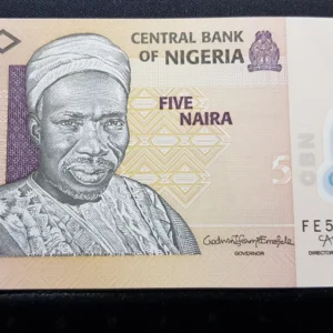 Bancnotă 5 Naira 2020, NIGERIA, UNC