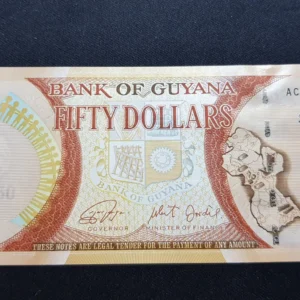 Bancnotă comemorativă 50 Dollars 2016, GUYANA, UNC