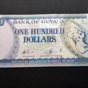 Bancnotă 100 Dollars 2012, GUYANA, UNC