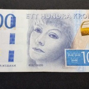 Bancnotă 100 Kronor ND, SUEDIA, VF