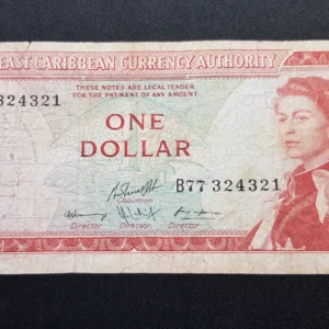 Bancnotă 1 Dollar 1974, STATELE EST CARAIBIENE, VG
