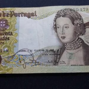 Bancnotă 50 Escudos 1980, PORTUGALIA, FI