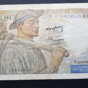 Bancnotă 10 Francs 1949, FRANȚA, FI
