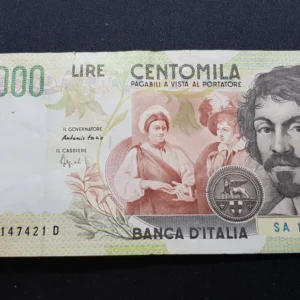 Bancnotă 100.000 Lire 1994, ITALIA, FI