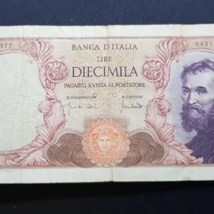Bancnotă 10.000 Lire 1970, ITALIA, FI