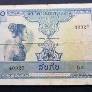 Bancnotă 10 Kip 1962, LAOS, G