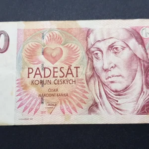 Bancnotă 50 Korun 1997, CEHIA, VG