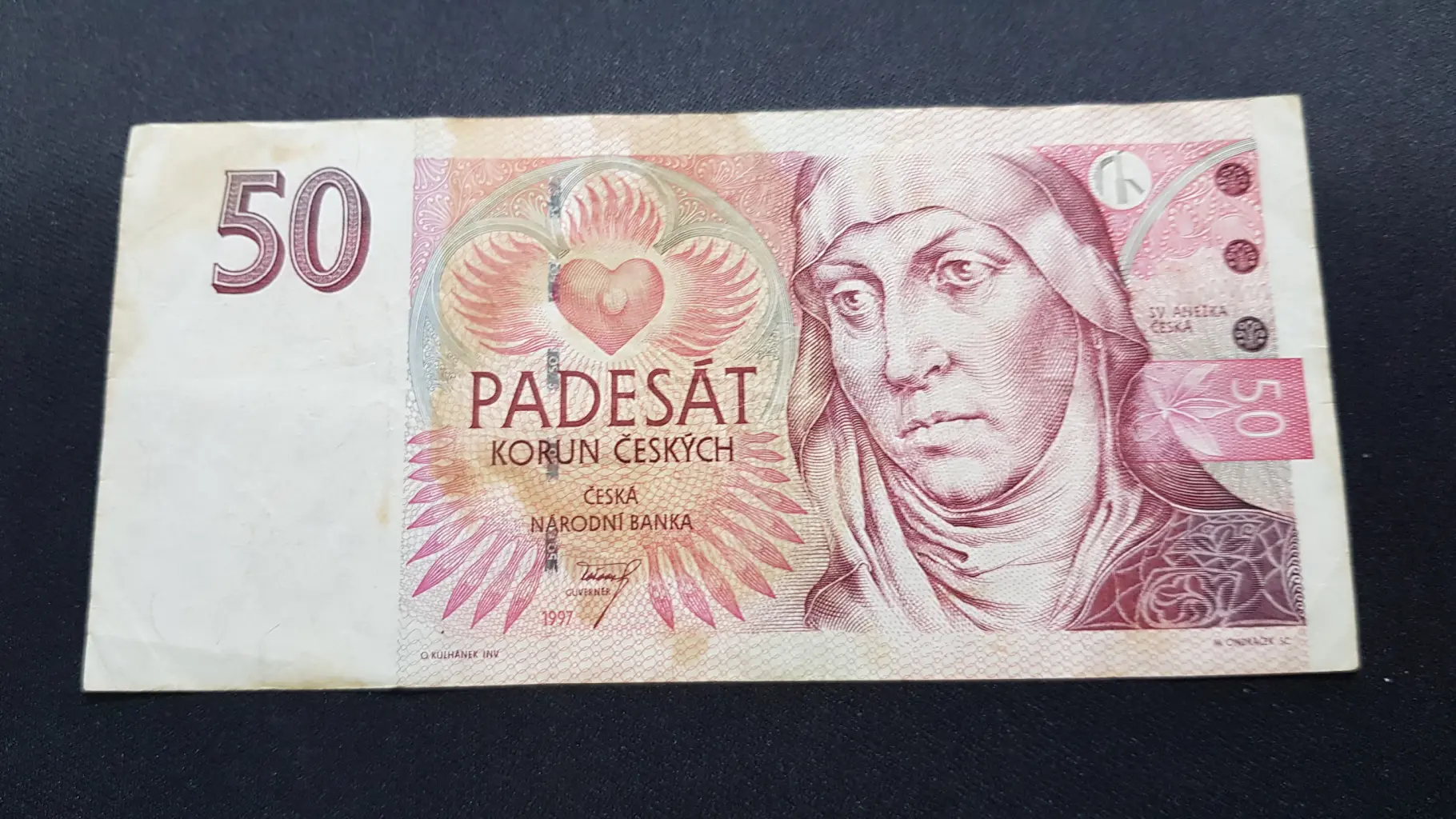 Bancnotă 50 Korun 1997, CEHIA, VG