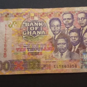 Bancnotă 10.000 Cedis 2003, GHANA, VG