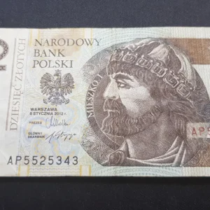 Bancnotă 10 Zlotych 2012, POLONIA, FI