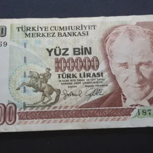 Bancnotă 100.000 Lira 1997, TURCIA, FI